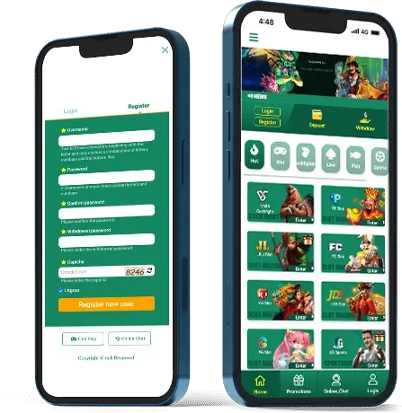 JILIPH123 mobile app download page with install button and phone display